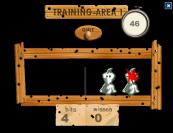 TRAININGSAREA Per Mausklick werden Modellmoorh&uuml;hner abgeschossen.